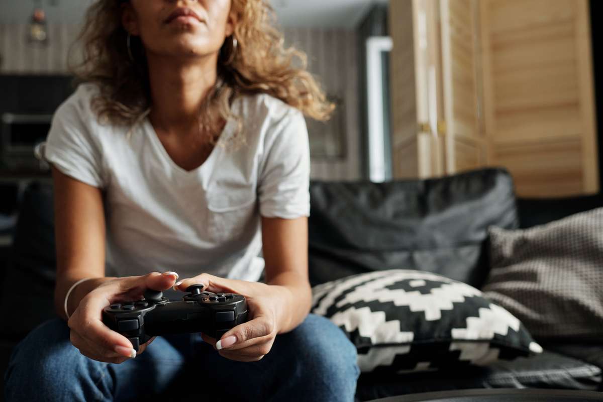 Woman gaming